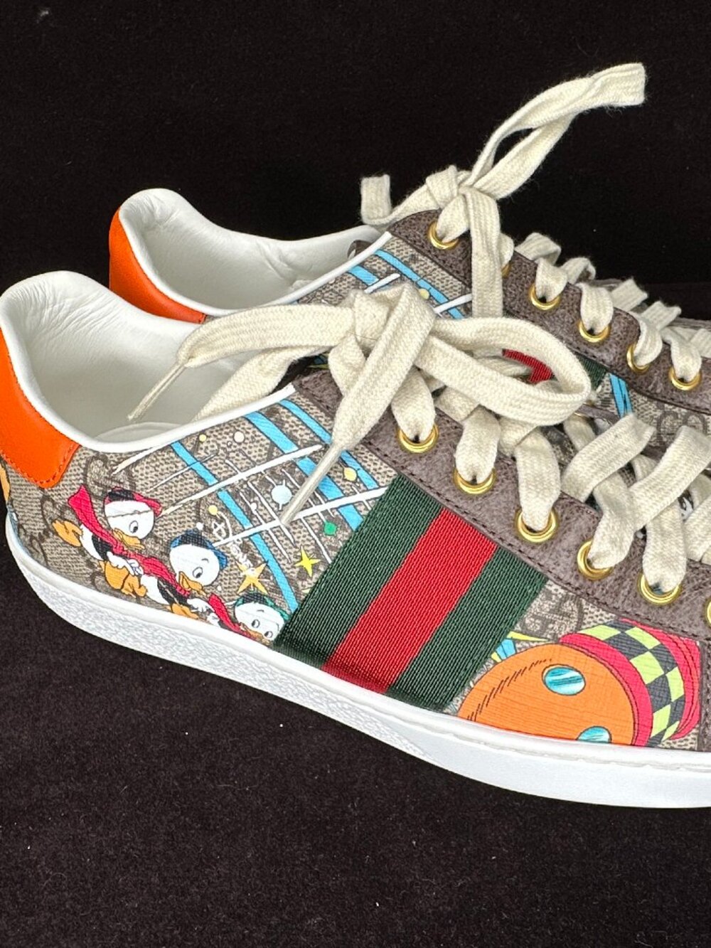 Gucci Disney x Donald Duck Ace sneakers with dustbag (NO BOX) - Picture 2 of 11
